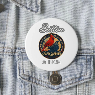 Customizable 3 INCH Circle Button